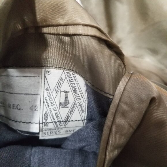 True Vintage 42R Green Plaid Kingsridge Blazer Jacket Sport Coat Union Made - Picture 11 of 12